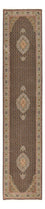 Tappeto corsia Tappeto Persero - Tabriz - Reale - 396 x 82 cm - beige scuro