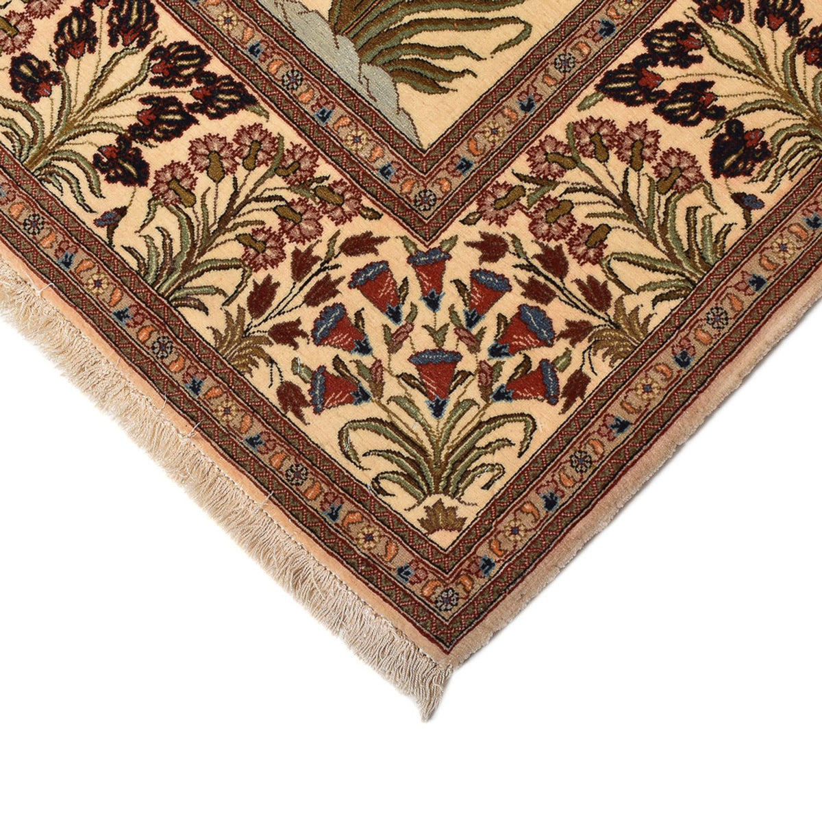 Tappeto Persero - Ghom - Reale - 202 x 136 cm - beige chiaro