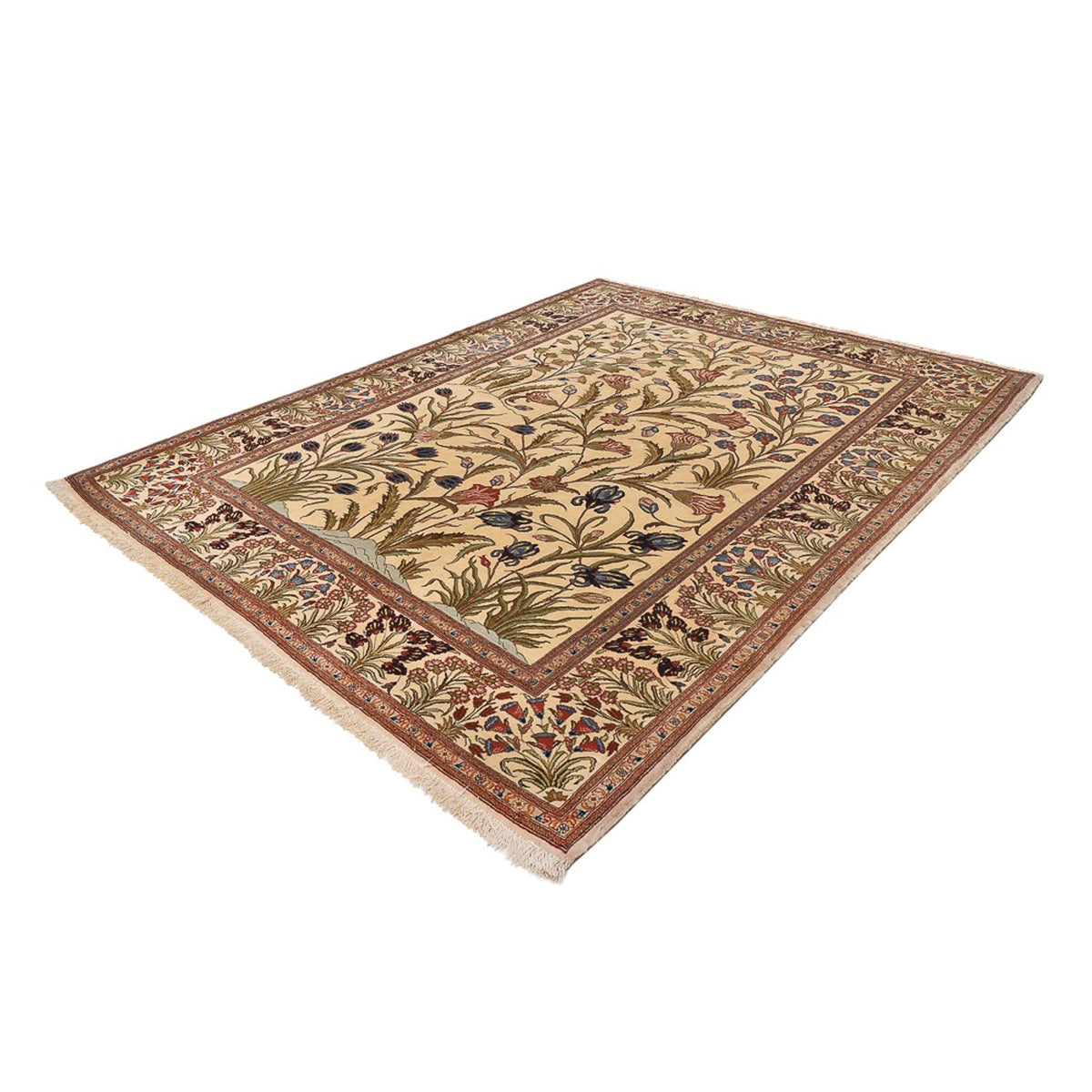 Tappeto Persero - Ghom - Reale - 202 x 136 cm - beige chiaro