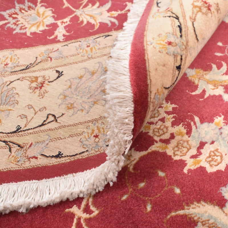 Tappeto Persero - Tabriz - Reale rotondo  - 200 x 200 cm - rosso