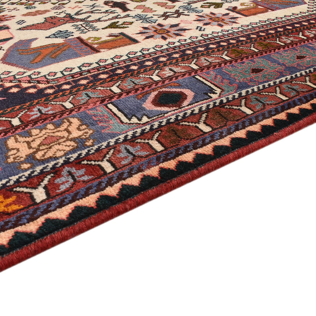 Tappeto Gabbeh - Kashkuli Persero - 252 x 156 cm - multicolore