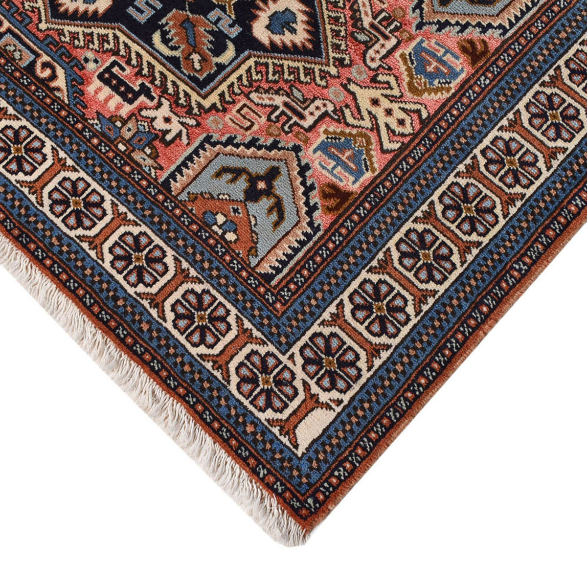 Tappeto Persero - Keshan - 183 x 130 cm - rosso chiaro