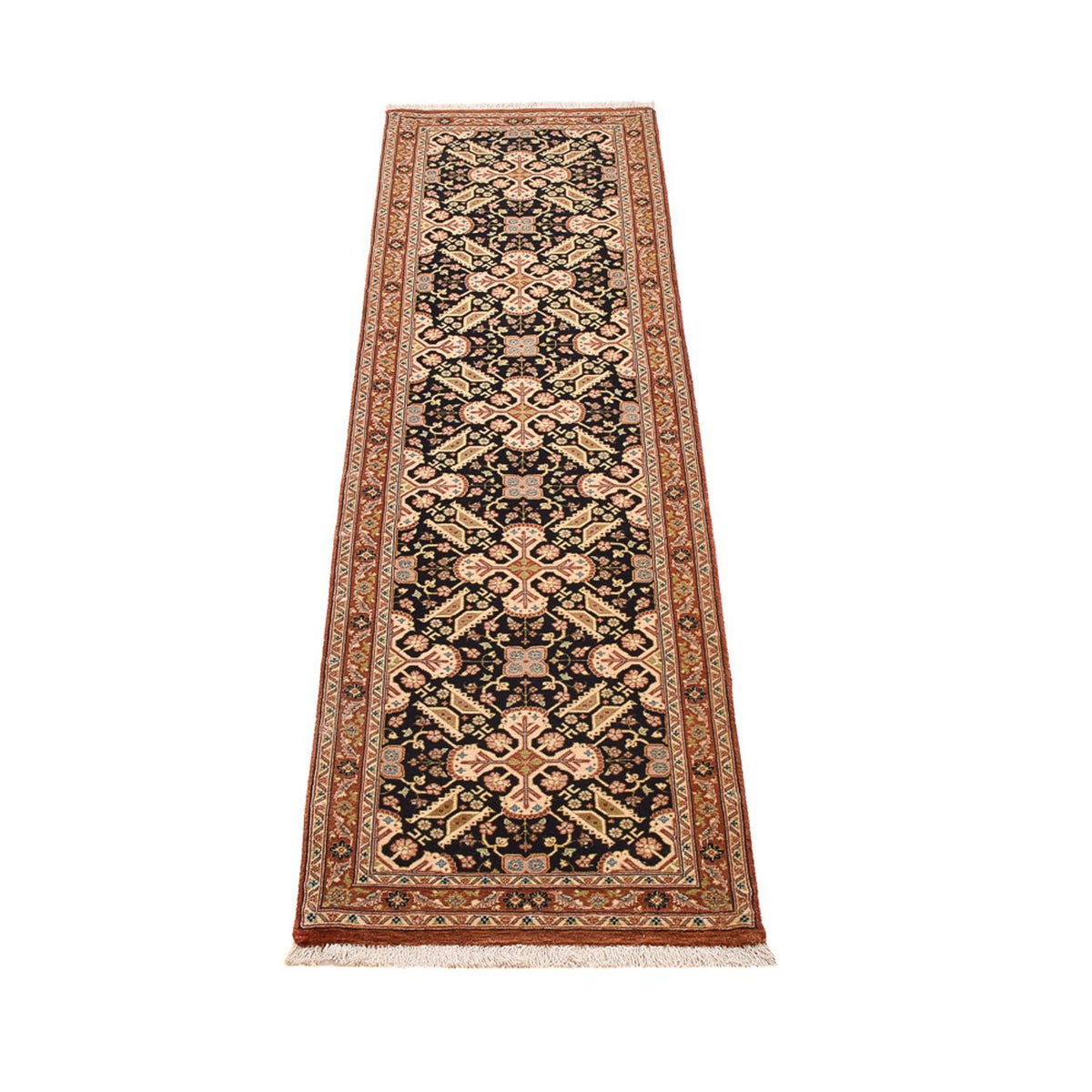 Tappeto corsia Tappeto Persero - Ghom - Reale - 209 x 50 cm - beige scuro