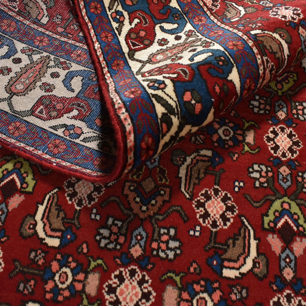 Tappeto Persero - Bidjar - 316 x 204 cm - rosso scuro