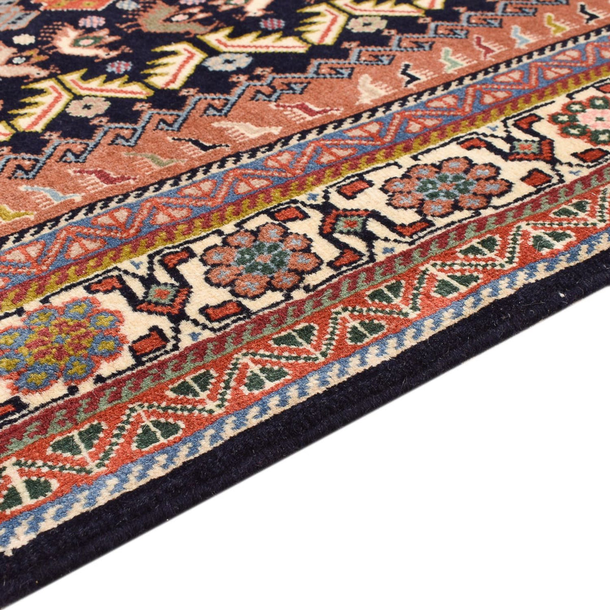Tappeto Gabbeh - Kashkuli Persero - 207 x 130 cm - blu scuro