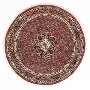 Tappeto Persero - Bidjar rotondo  - 150 x 150 cm - rosso scuro