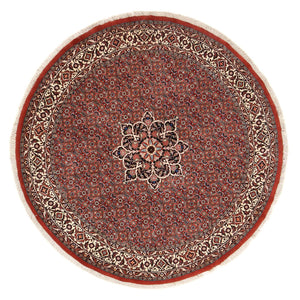 Tappeto Persero - Bidjar rotondo  - 170 x 170 cm - rosso scuro