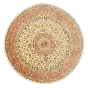 Tappeto Persero - Tabriz - Premio rotondo  - 310 x 310 cm - beige