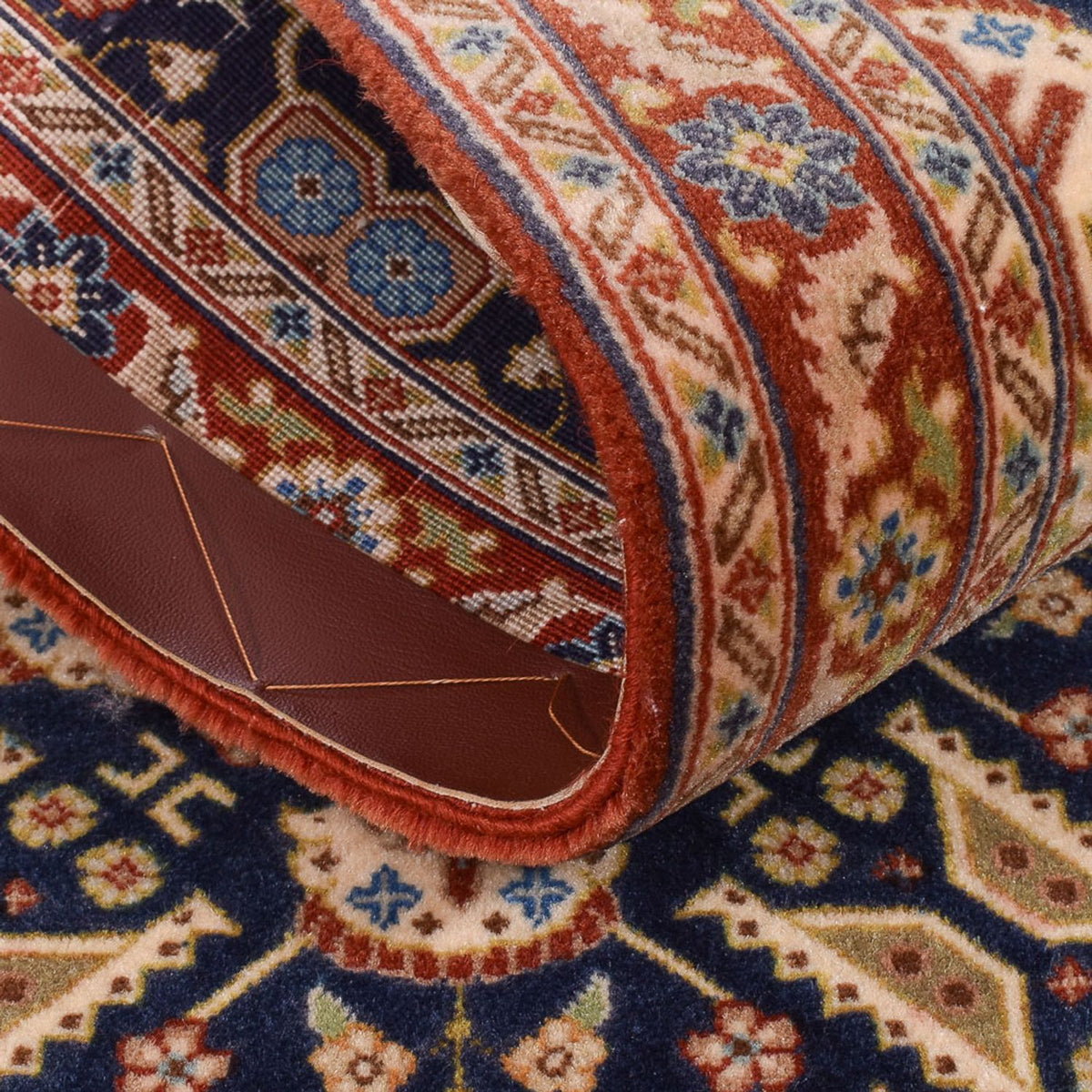 Tappeto corsia Tappeto Persero - Ghom - Reale - 195 x 51 cm - beige scuro