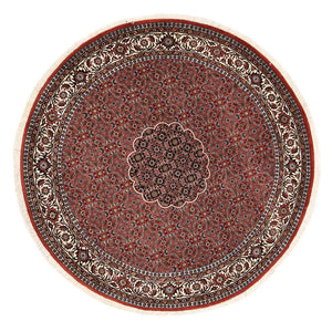 Tappeto Persero - Bidjar rotondo  - 150 x 150 cm - rosso scuro
