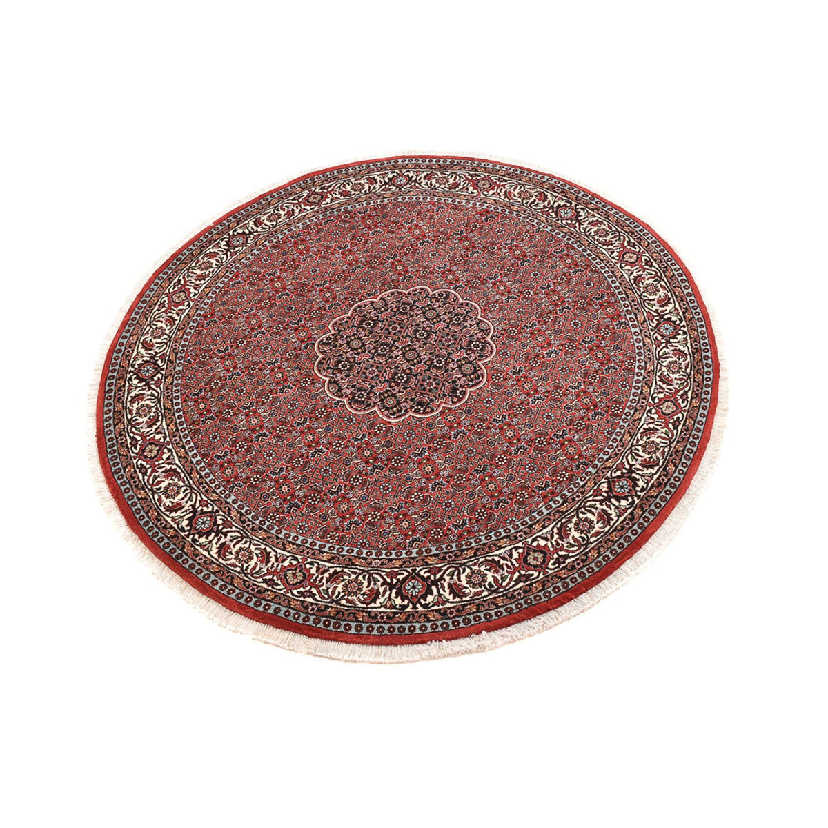 Tappeto Persero - Bidjar rotondo  - 150 x 150 cm - rosso scuro