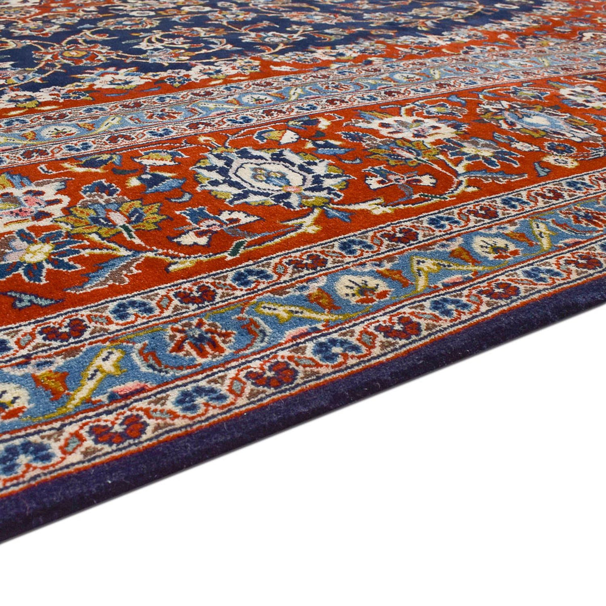 Tappeto Persero - Keshan - 350 x 255 cm - blu scuro