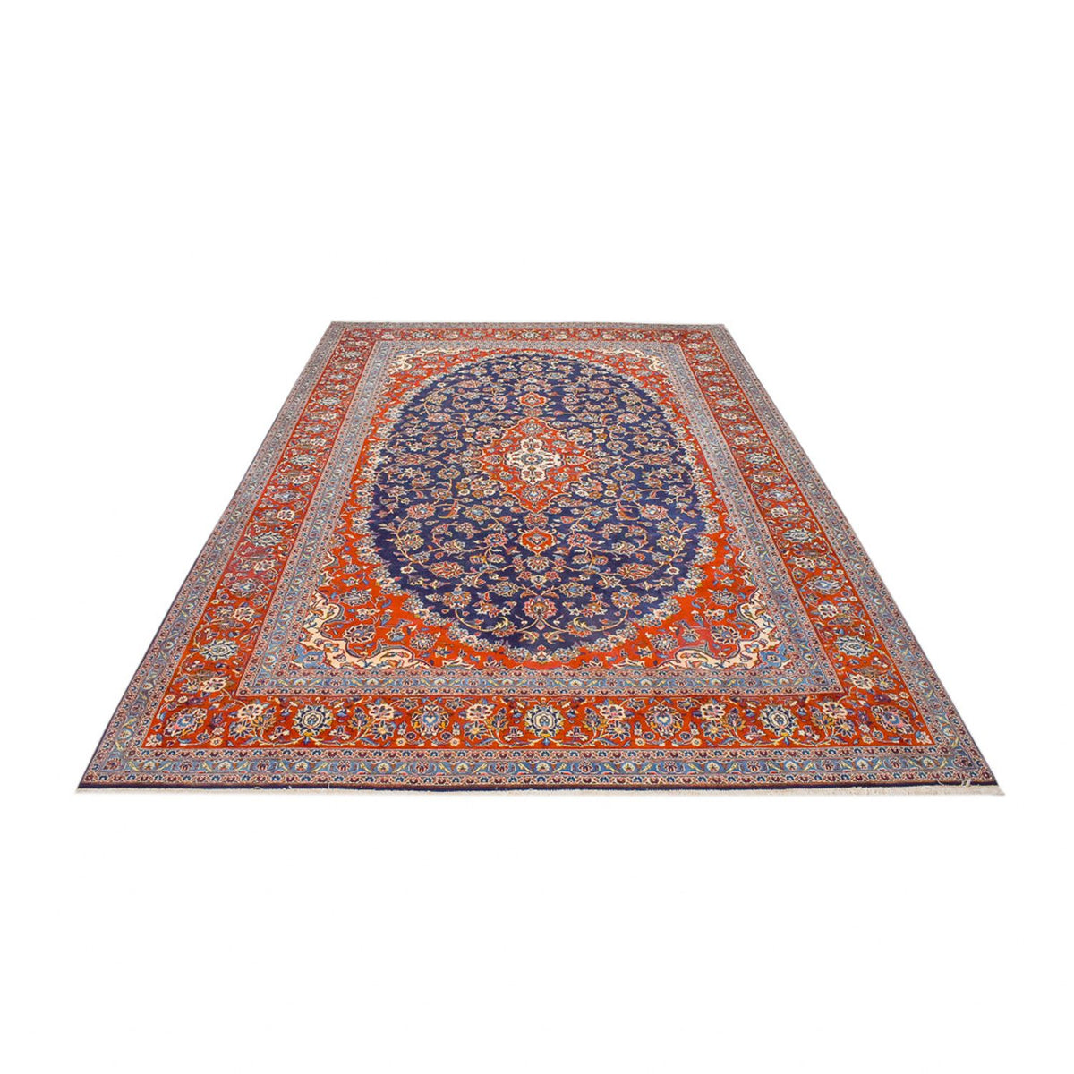 Tappeto Persero - Keshan - 350 x 255 cm - blu scuro