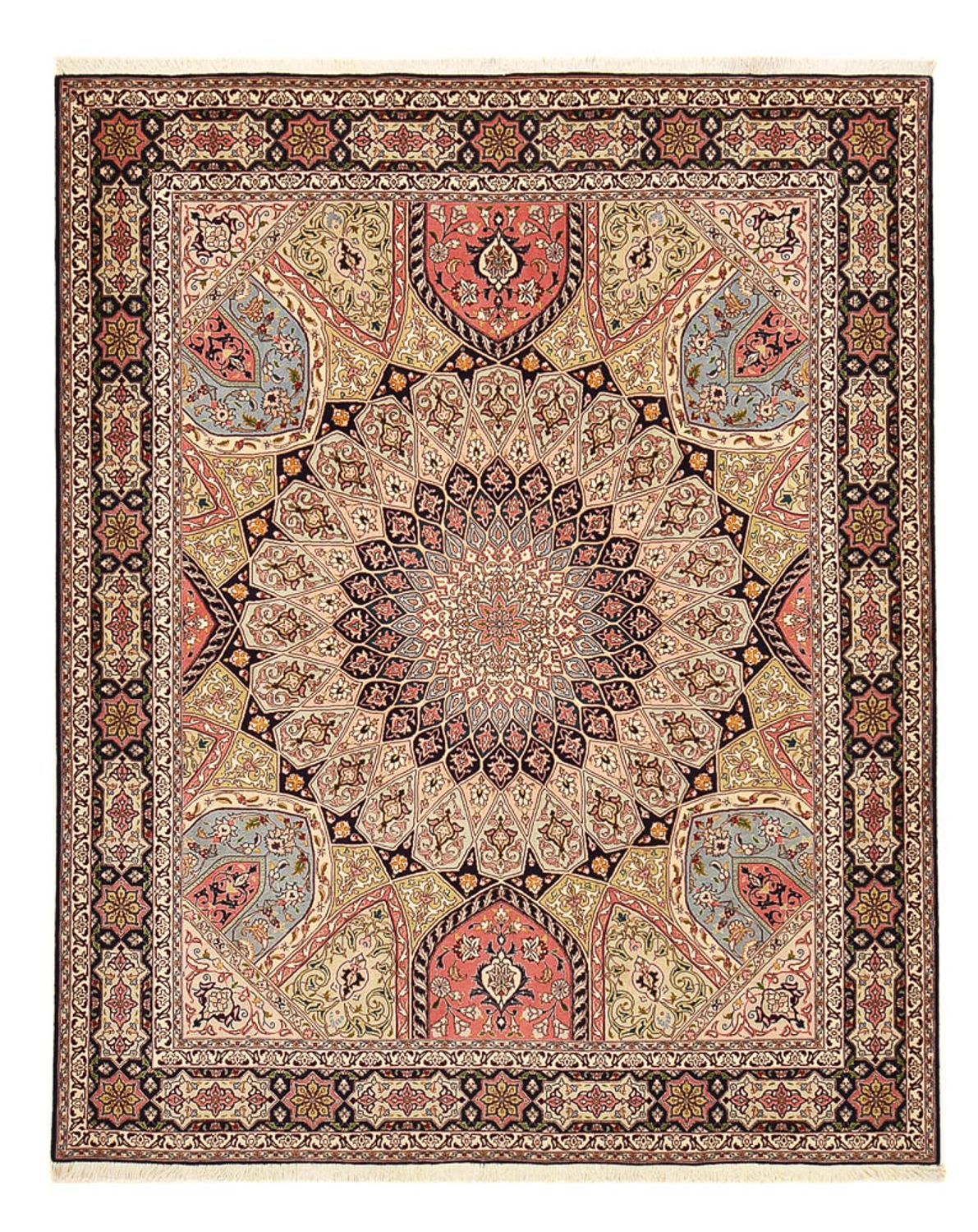 Tappeto Persero - Tabriz - Reale - 250 x 208 cm - beige scuro