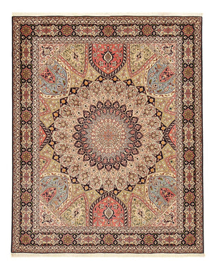 Tappeto Persero - Tabriz - Reale - 250 x 208 cm - beige scuro