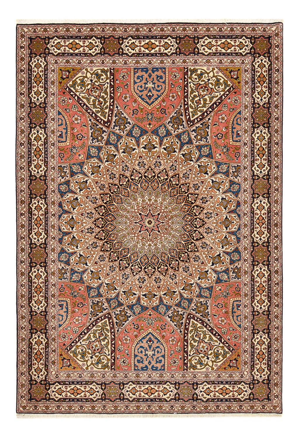 Tappeto Persero - Tabriz - Reale - 250 x 170 cm - beige scuro