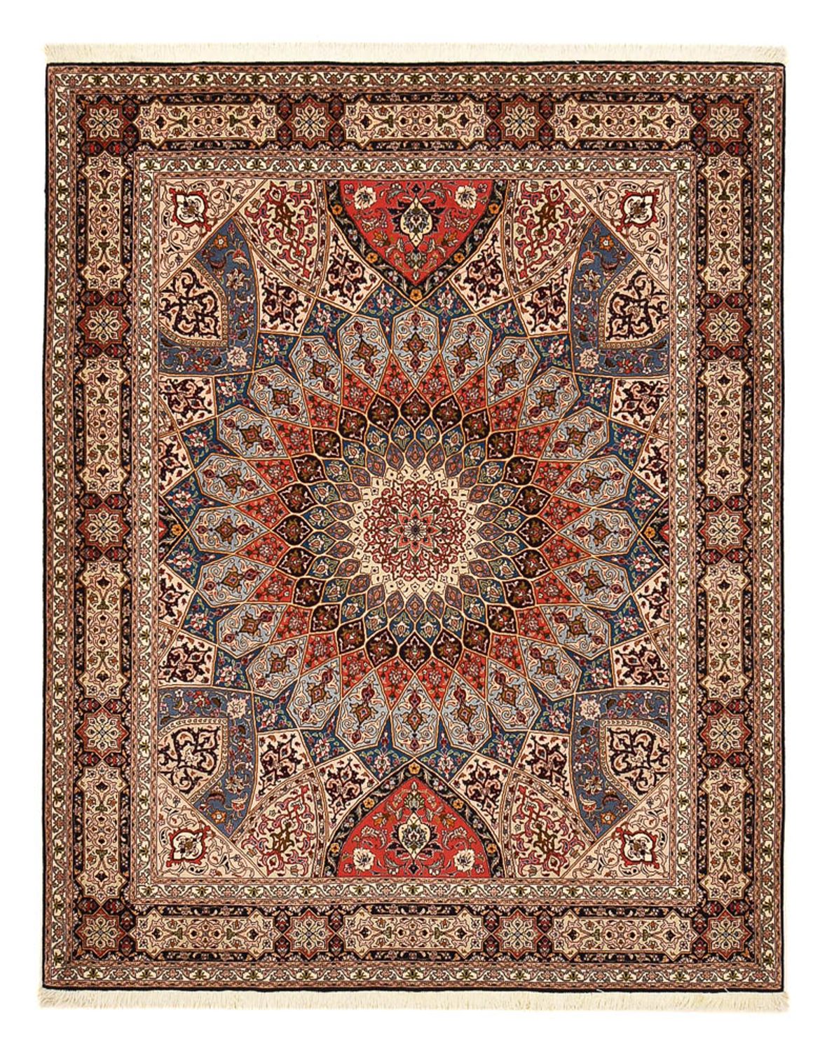Tappeto Persero - Tabriz - Reale - 255 x 205 cm - beige scuro