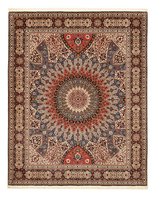 Tappeto Persero - Tabriz - Reale - 255 x 205 cm - beige scuro