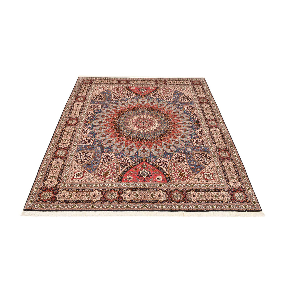 Tappeto Persero - Tabriz - Reale - 255 x 205 cm - beige scuro