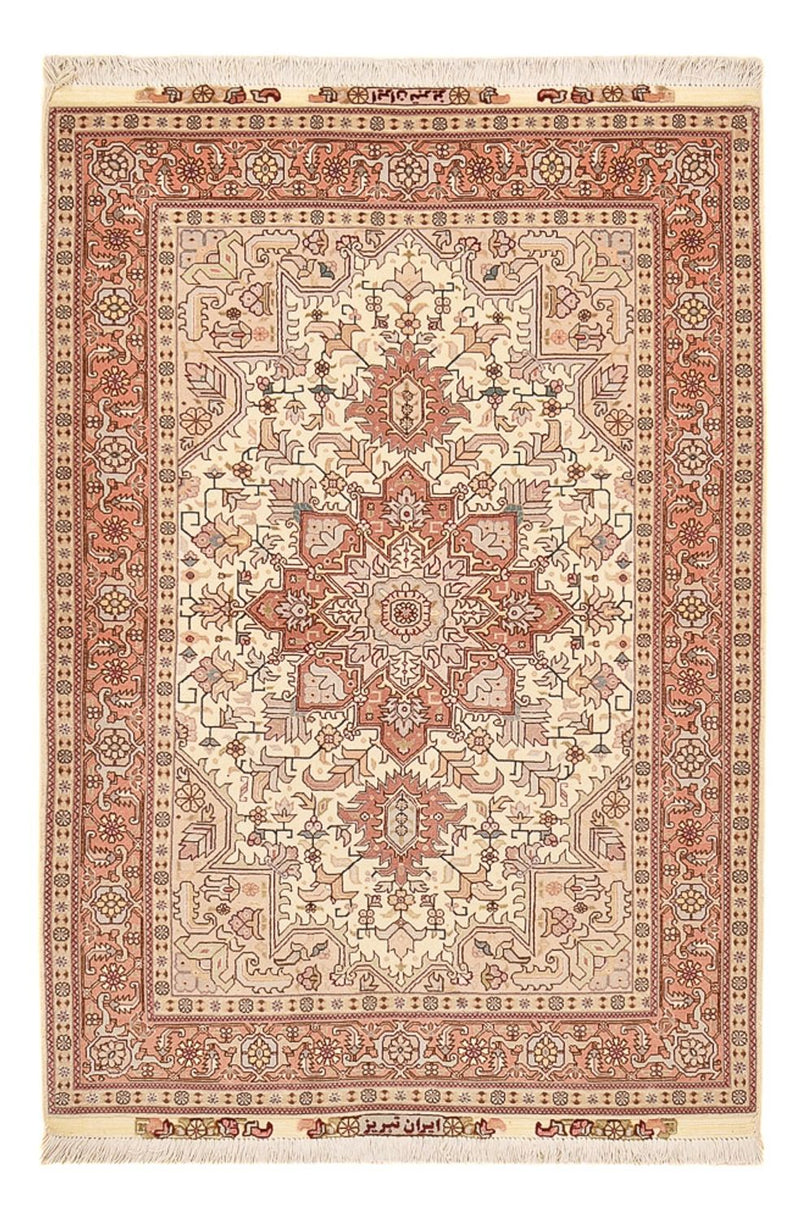 Tappeto Persero - Tabriz - Reale - 161 x 105 cm - rosso chiaro
