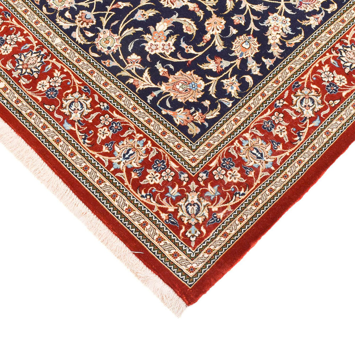 Tappeto Persero - Ghom - Reale - 204 x 133 cm - blu scuro
