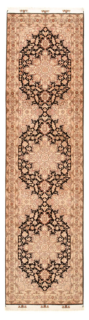 Tappeto corsia Tappeto Persero - Tabriz - Reale - 305 x 80 cm - beige chiaro