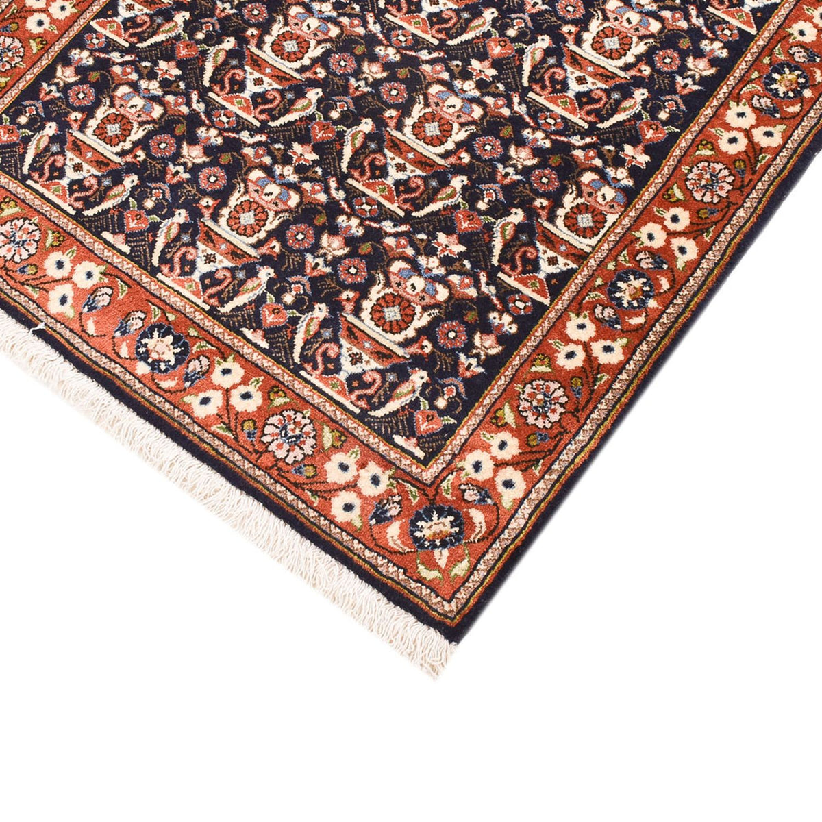 Tappeto corsia Tappeto Gabbeh - Kashkuli Persero - 202 x 81 cm - blu scuro