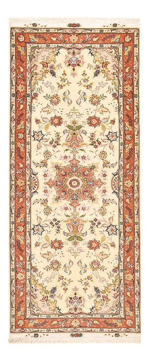 Tappeto corsia Tappeto Persero - Tabriz - Reale - 197 x 80 cm - beige