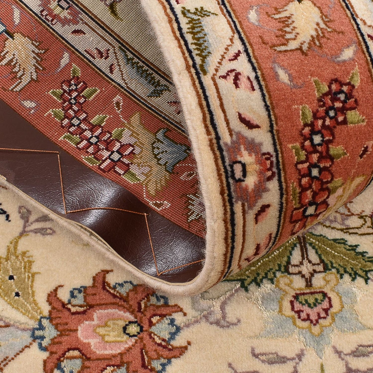 Tappeto corsia Tappeto Persero - Tabriz - Reale - 197 x 80 cm - beige