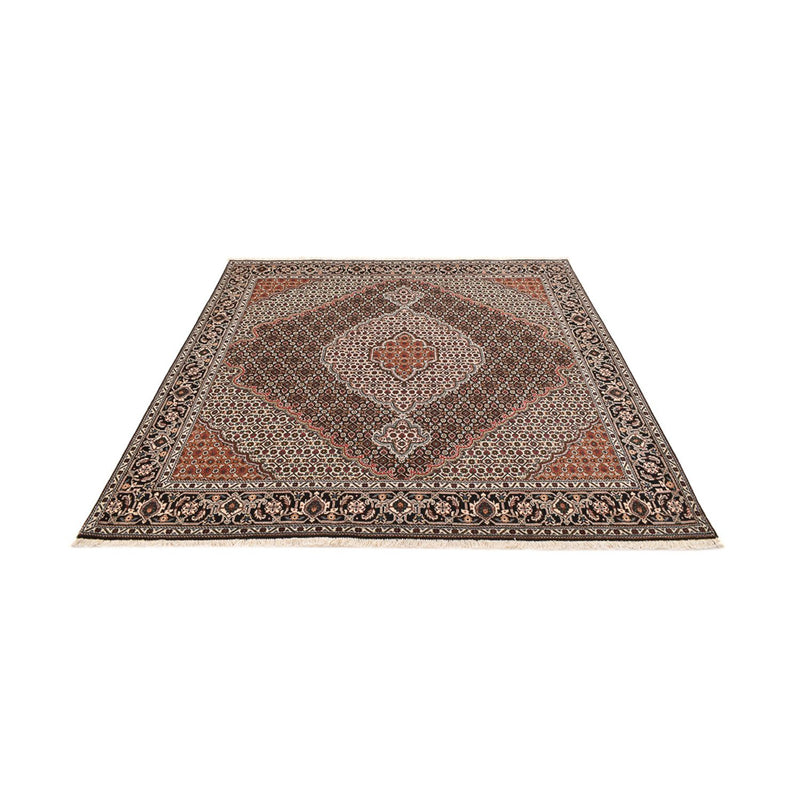 Tappeto Persero - Tabriz - Reale quadrato  - 202 x 198 cm - marrone