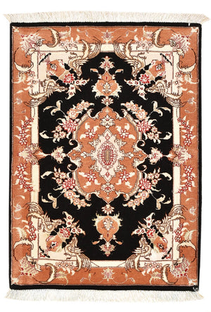 Tappeto Persero - Tabriz - Reale - 88 x 60 cm - blu scuro
