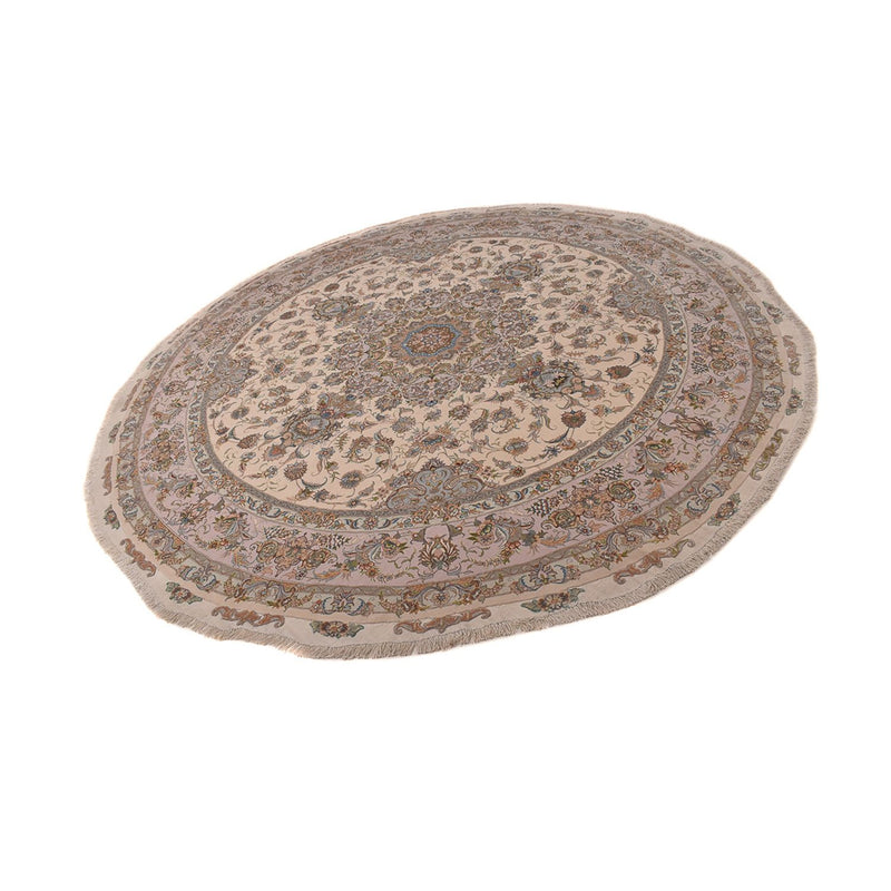 Tappeto Persero - Tabriz - Reale rotondo  - 303 x 303 cm - beige