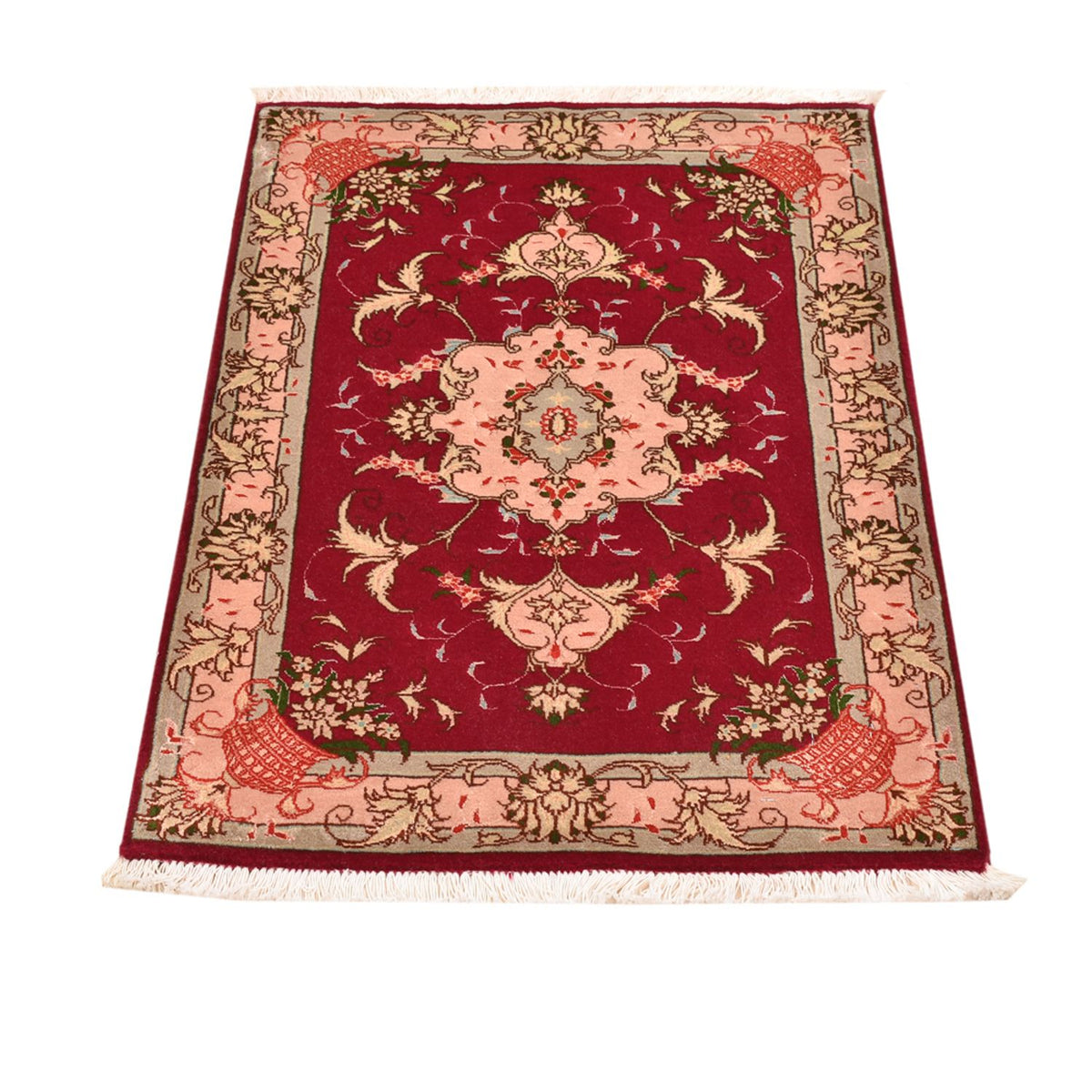 Tappeto Persero - Tabriz - Reale - 90 x 60 cm - rosso