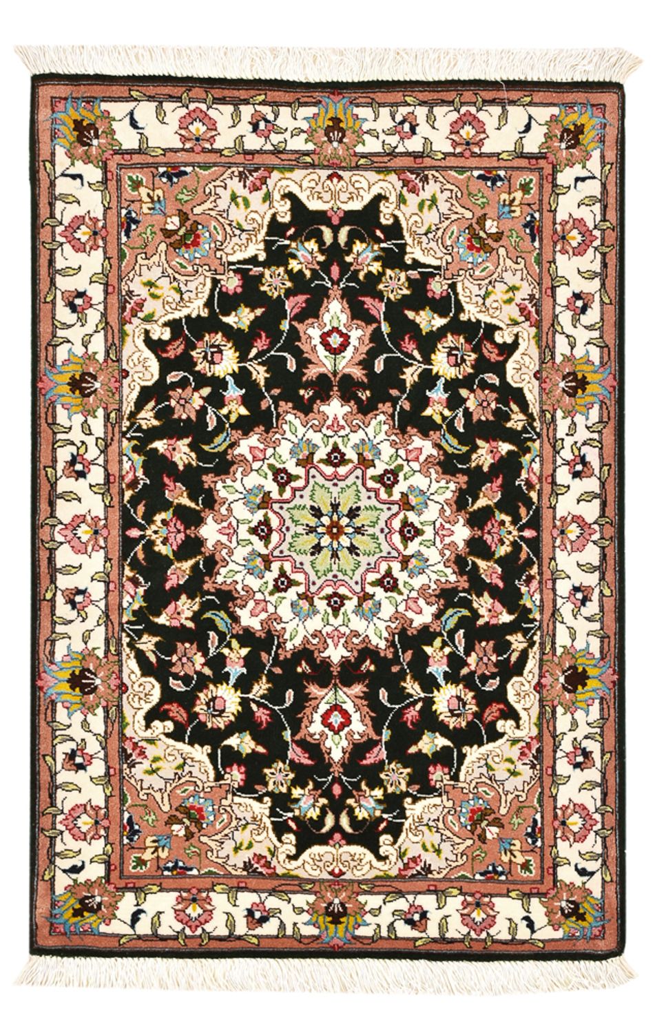 Tappeto Persero - Tabriz - Reale - 90 x 60 cm - blu scuro