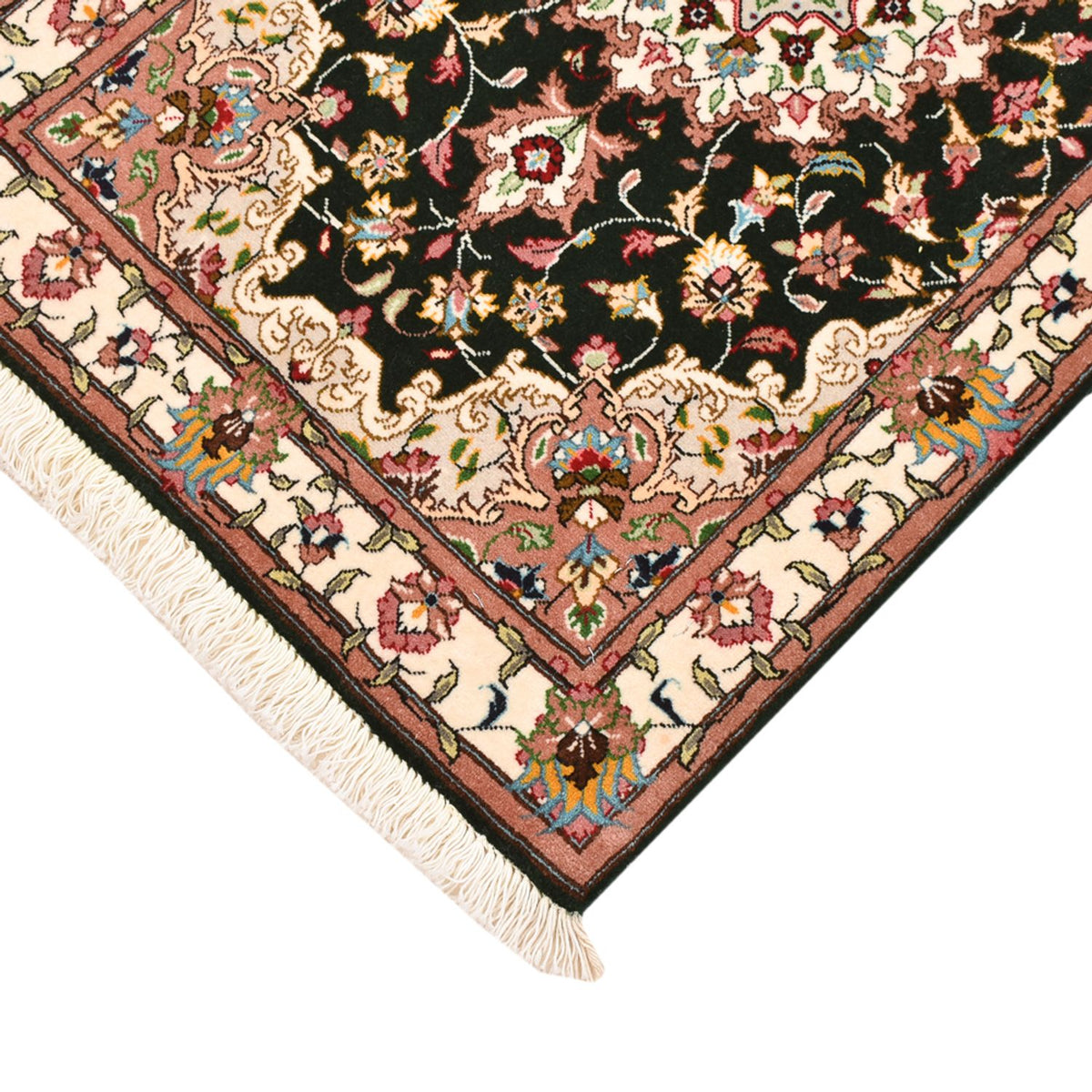 Tappeto Persero - Tabriz - Reale - 90 x 60 cm - blu scuro