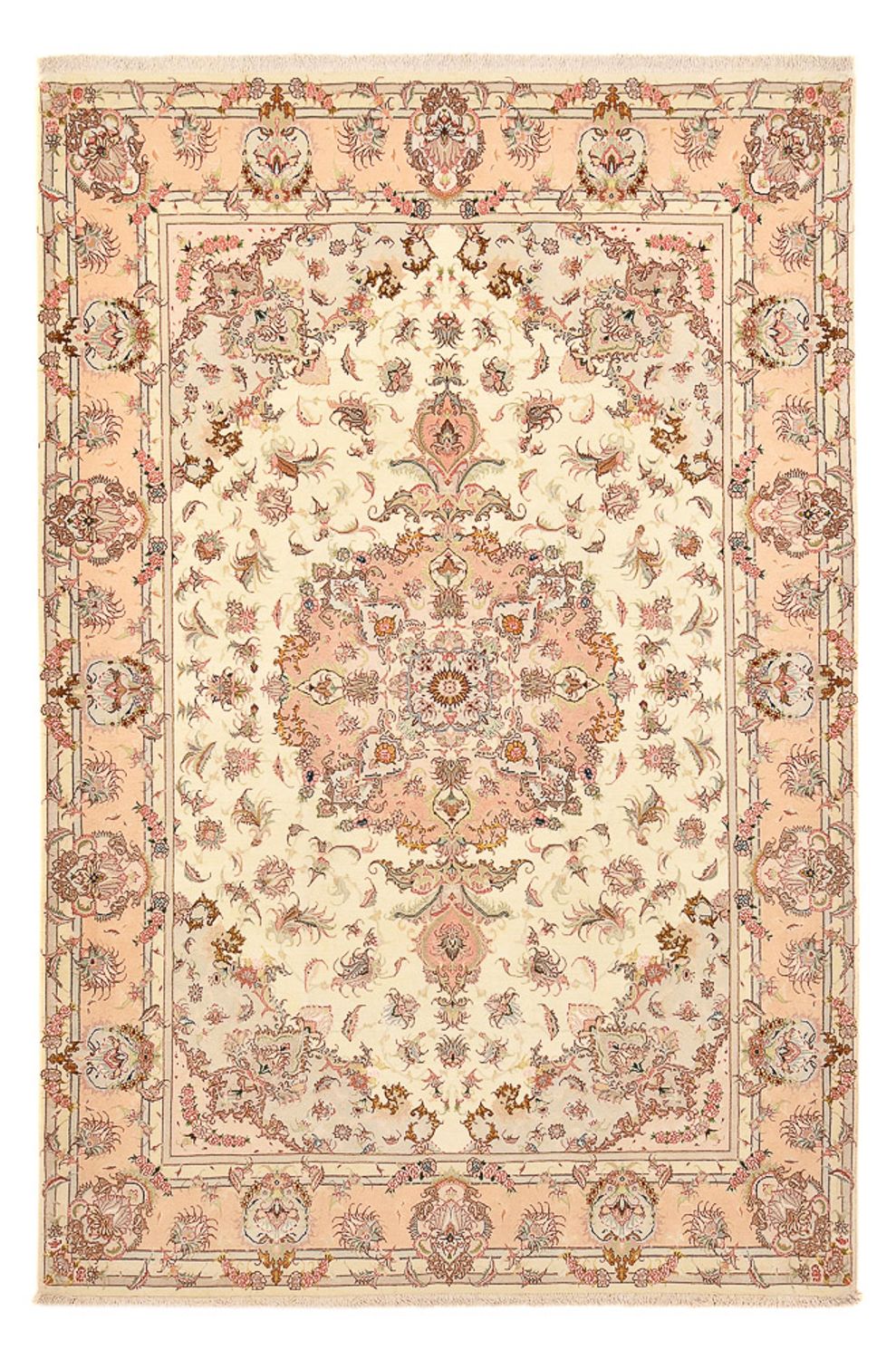 Tappeto Persero - Tabriz - Reale - 312 x 202 cm - beige scuro