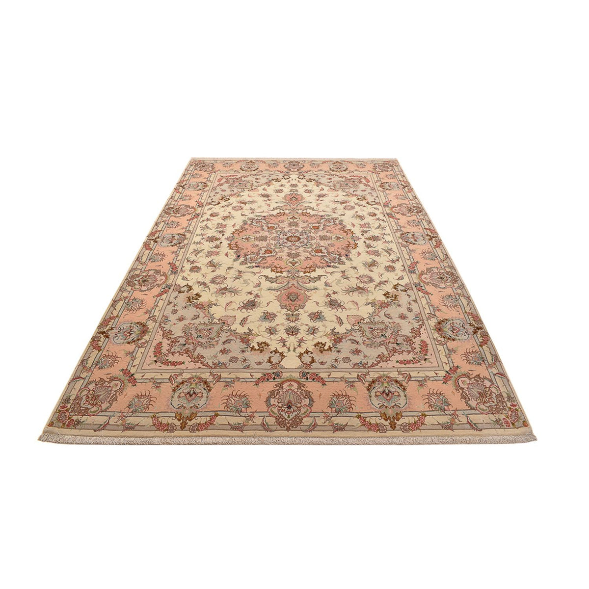Tappeto Persero - Tabriz - Reale - 312 x 202 cm - beige scuro