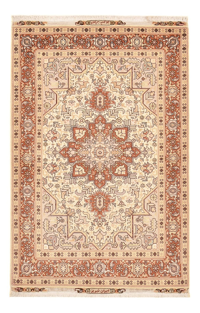 Tappeto Persero - Tabriz - Reale - 153 x 100 cm - beige chiaro