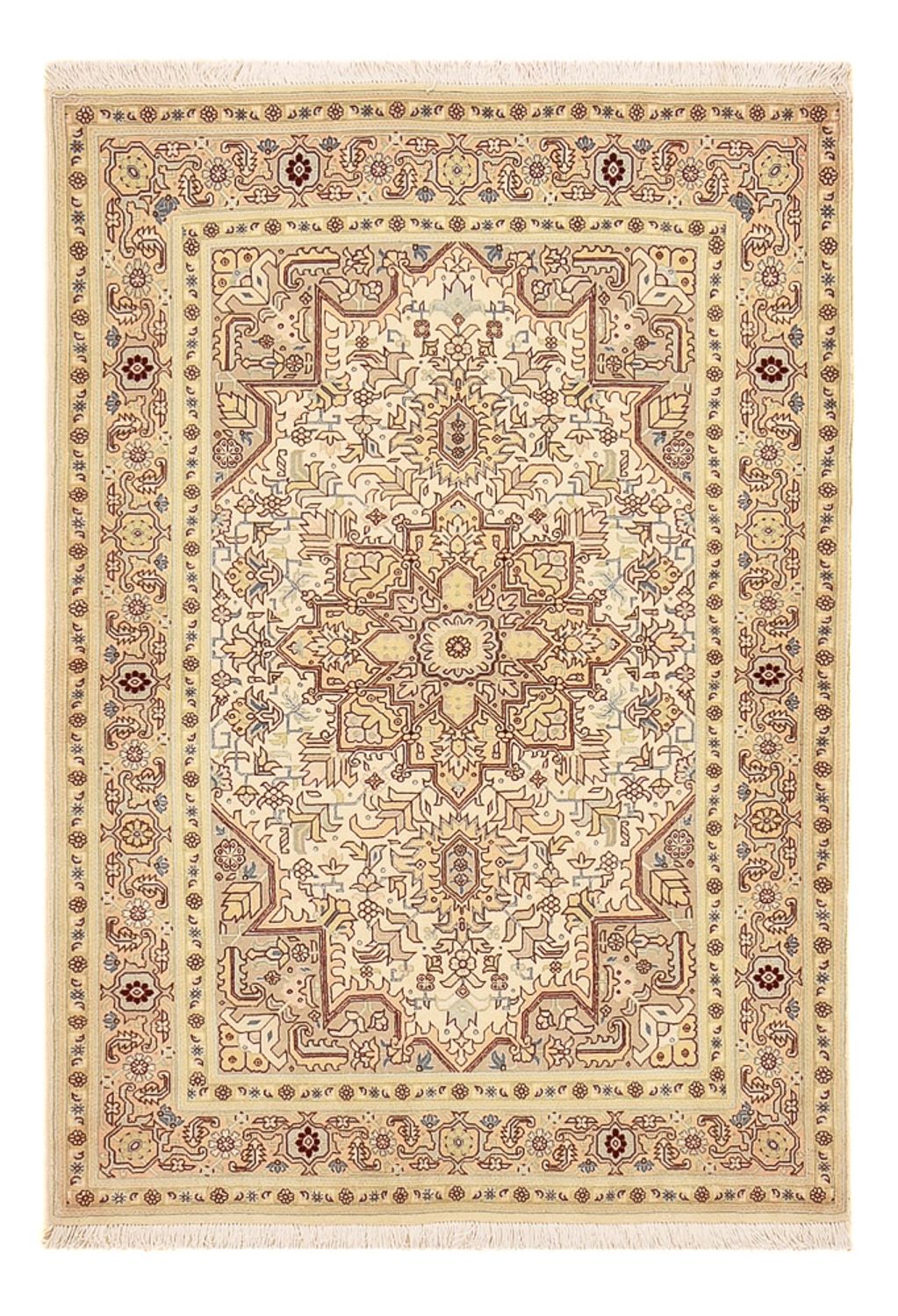 Tappeto Persero - Tabriz - Reale - 148 x 100 cm - beige chiaro