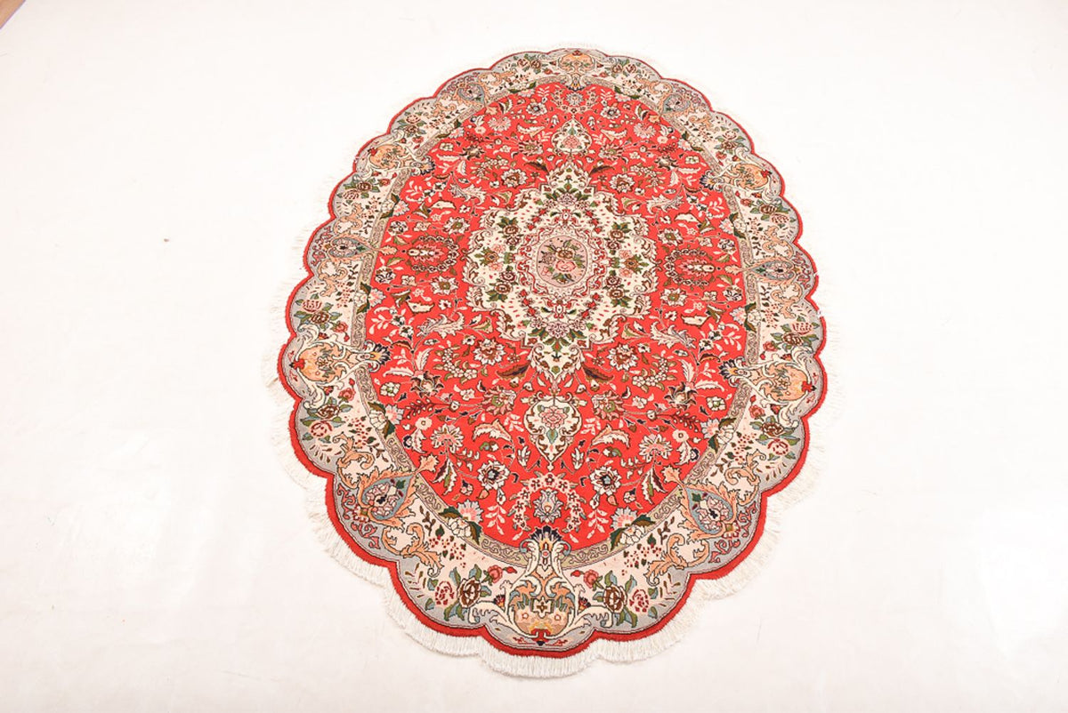 Tappeto Persero - Tabriz - Reale - 205 x 130 cm - rosso