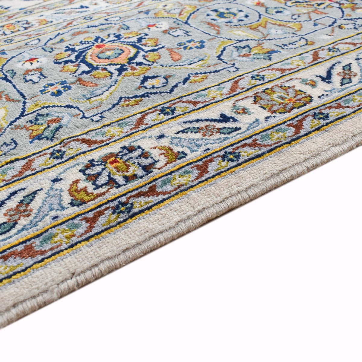 Tappeto Persero - Keshan - Reale - 332 x 248 cm - grigio chiaro