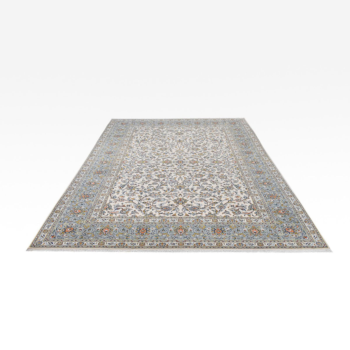 Tappeto Persero - Keshan - Reale - 332 x 248 cm - grigio chiaro