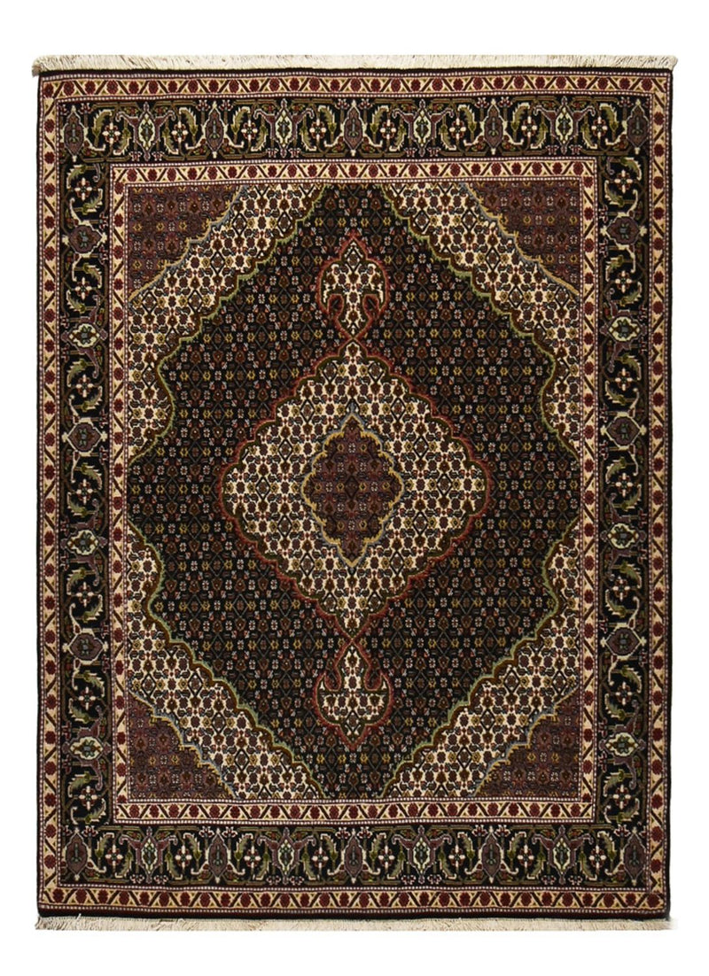 Tappeto Persero - Tabriz - Reale - 202 x 150 cm - marrone scuro