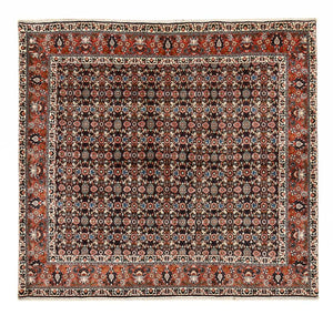 Tappeto Persero - Bidjar quadrato  - 254 x 243 cm - rosso scuro