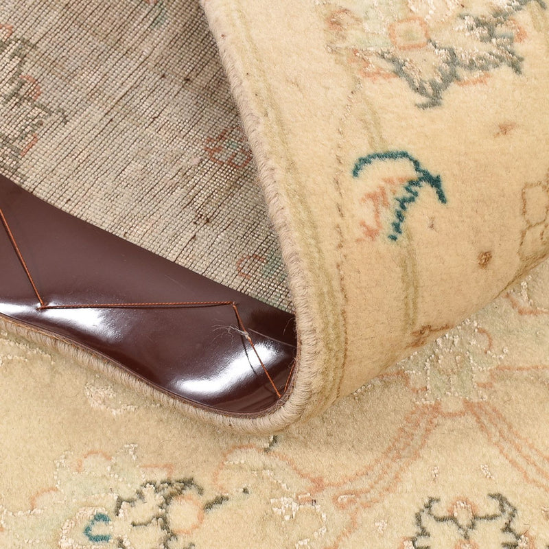 Tappeto corsia Tappeto Persero - Tabriz - Reale - 203 x 77 cm - beige chiaro