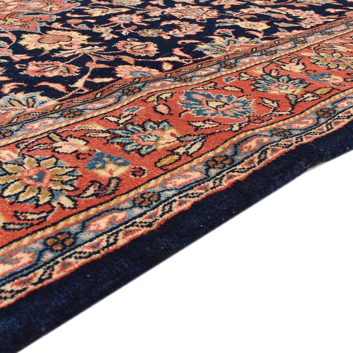 Tappeto Persero - Keshan - 234 x 143 cm - blu scuro