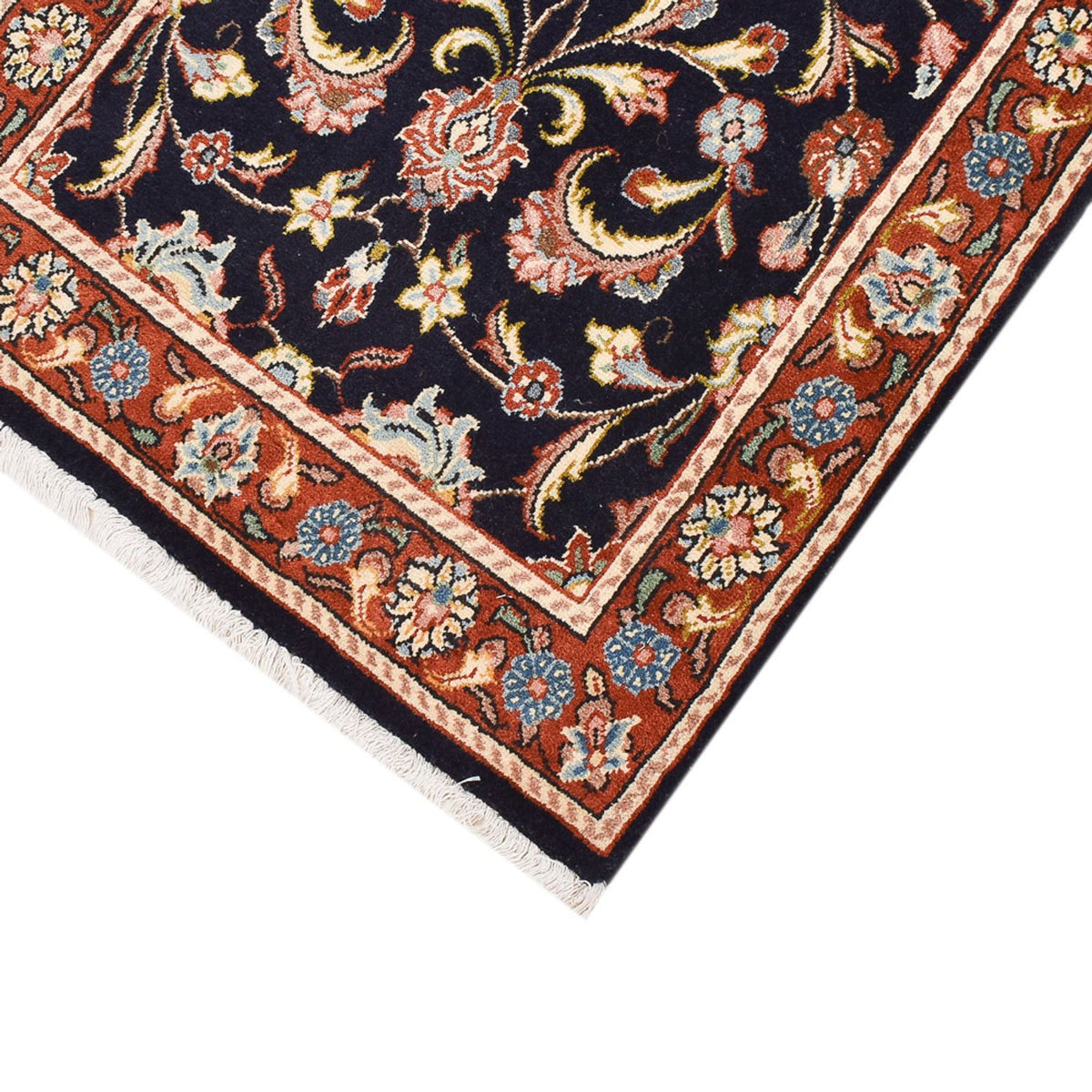 Tappeto corsia Tappeto Persero - Keshan - 293 x 66 cm - blu scuro