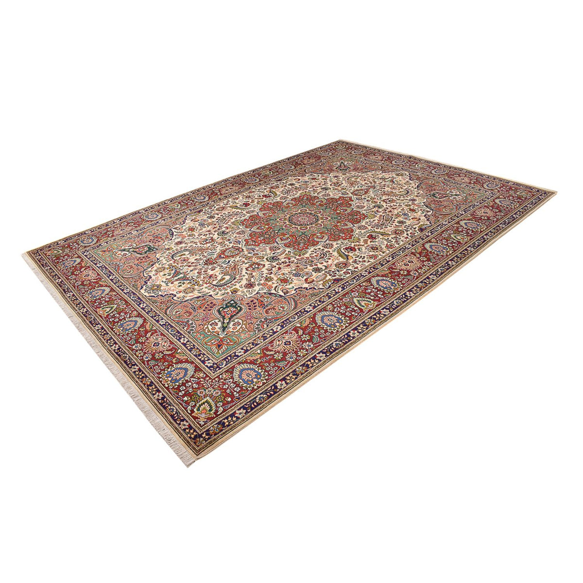 Tappeto Persero - Tabriz - Reale - 367 x 252 cm - beige