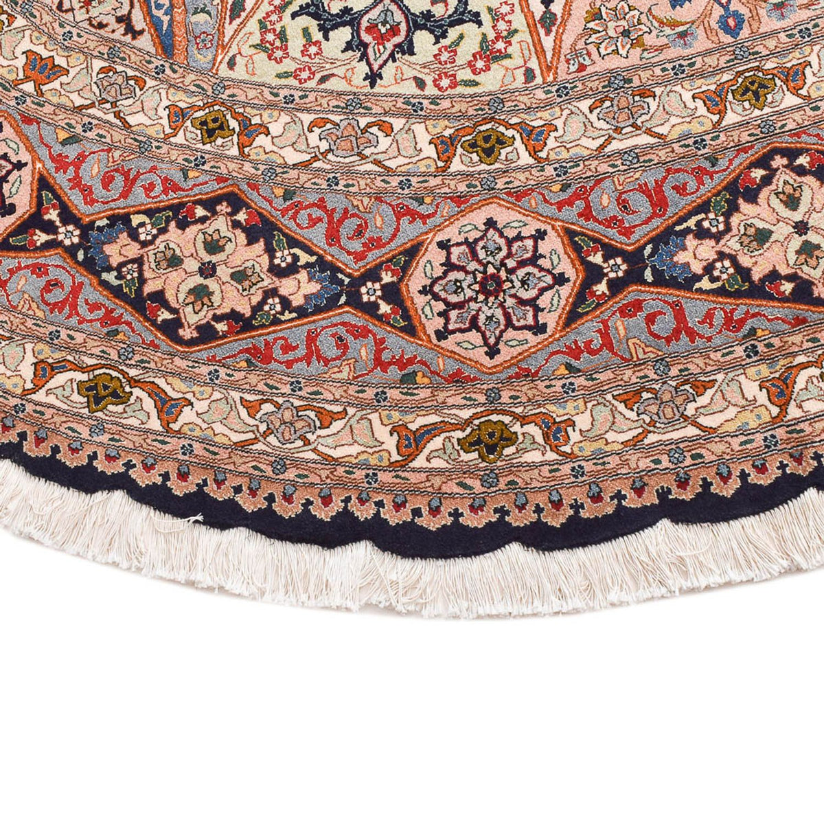 Tappeto Persero - Tabriz - Reale rotondo  - 250 x 250 cm - rosso chiaro