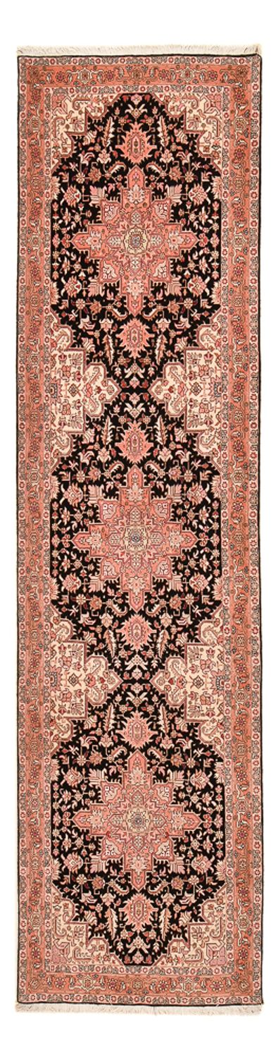 Tappeto corsia Tappeto Persero - Tabriz - Reale - 352 x 90 cm - rosso chiaro